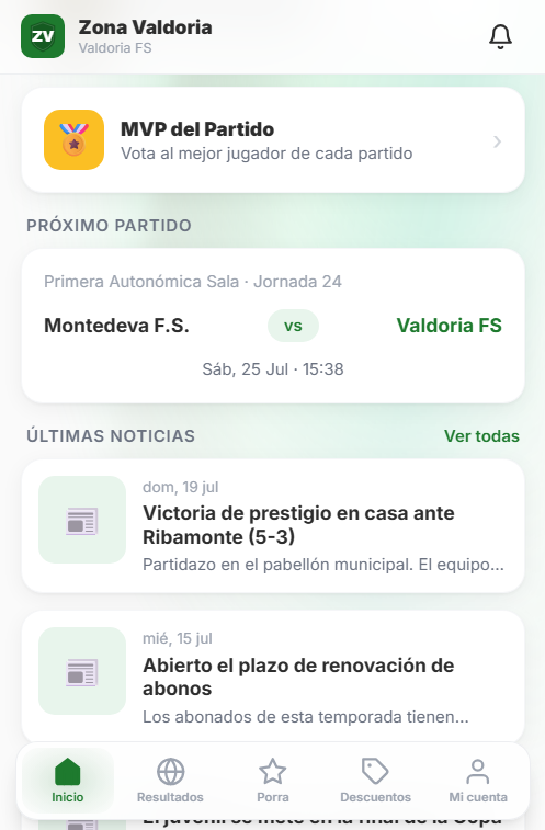 Ágora en el móvil de un abonado